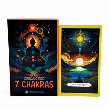 O Óraculo 7 Chakras Espiritual 49 Cartas Plástificadas - Mandala