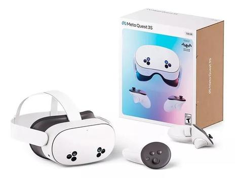 Óculos VR Meta Quest 3S 128GB Gamer Sem Fio Imersão Total Áudio 3D
