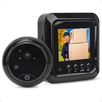 Olho Magico Digital Campainha Com Camera Visão Noturna Preto - Aiker ...