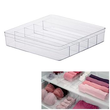 Organizador Gaveta Com Divisória Acrílico Porta Roupas Intimas Diamond ...