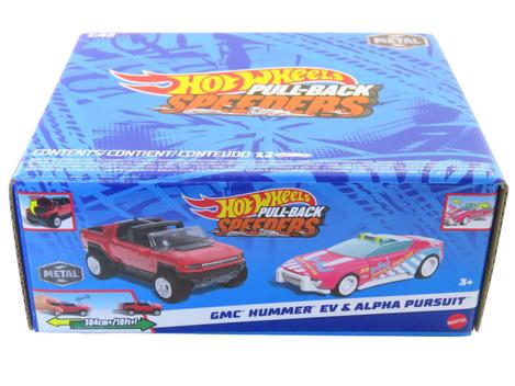 Hot Wheels Pull-Back Speeders Toy Car In 1:43 Scale, Pull Car Backward & Release, High-Performance, Collectible, With Rolomatic Engine Or Door, Trunk Or Hood That Opens, Models Can Vary, HPR70 - Foto 7