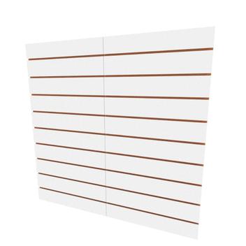 Oferta ecvaz - Painel canaletado canelado placa mdf branco 120x120 - Magazine Luiza