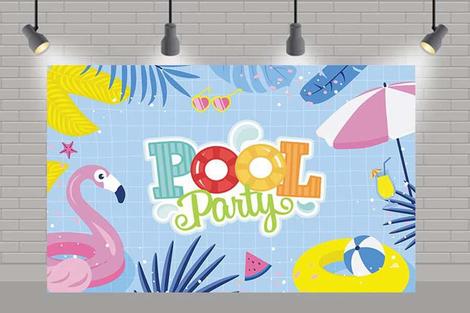 Painel De Festa Infantil Pool Party - Aum adesivos - Painel de Festas -  Magazine Luiza