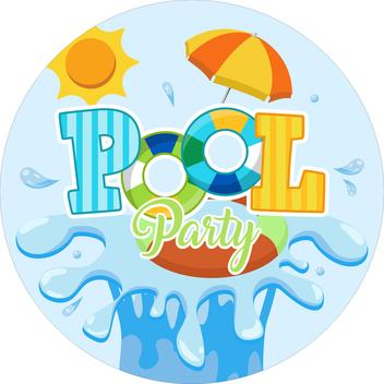 Painel de Lona Pool Party Festa na Piscina Prancha e Guarda Sol - Fabrika  de Festa - Painel de Festas - Magazine Luiza