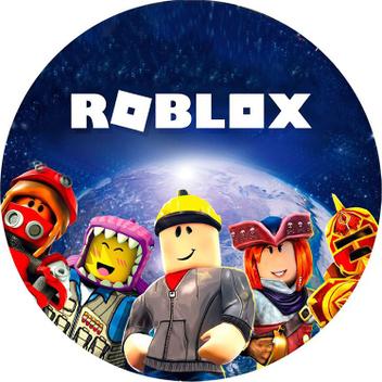 Painel de Festa em Tecido - Roblox Espaço Logo Laranja - Via Cores -  Paineis de Festa