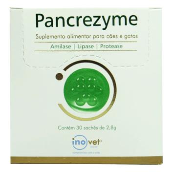 Pancrezyme Suplemento P/ Cães e Gatos Caixa C/ 30 Sachê de 2,8g- Inovet ...