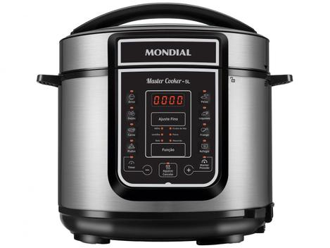 Oferta kto - Panela de Pressão Elétrica Digital Mondial 5L 900W Digital Master Cooker PE-38 - Magazine Luiza
