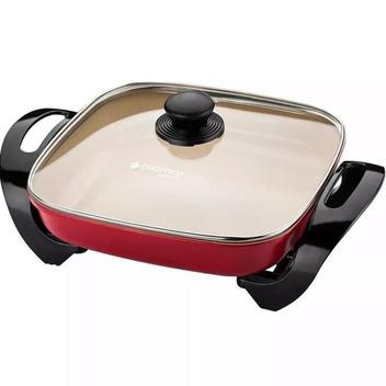 Panela Elétrica Cadence Cerâmica 4,6L Vermelho PAN242 - Panela