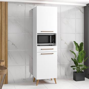 Paneleiro para Microondas 2 Portas 1 Gaveta 2 Prateleiras Favorita