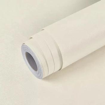 Papel Adesivo Tipo Contact Off White/Bege Claro Fosco 5 Metros - FWB ...