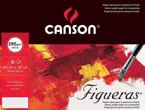 Canson Figueras Ölmalpapier – 290 G/m², Säurefrei, Mit Leinenstruktur