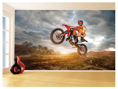 Papel De Parede 3D Moto Cross Trilha Terra Mx 3,5M Bkm14 - Você Decora -  Papel de Parede - Magazine Luiza