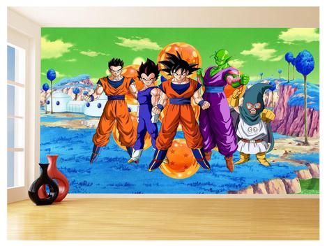 Papel De Parede 3D Dragon Ball Goku Vegeta Anime 3,5M Dbz68 - Você Decora -  Papel de Parede - Magazine Luiza