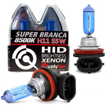 Par de Lampadas Super Branca H11 55w 8500k Qualyten - Lâmpada ...