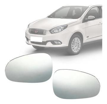 Par Lentes Vidro Espelho Retrovisor Grand Siena 2012 A 2018 - Blawer ...