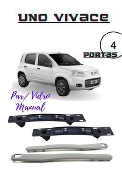 Par Suporte Puxador mais Moldura FIAT UNO vivace 4 Portas Manual - stk ...