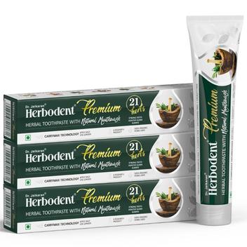 Pasta de Dente Herbodent Premium Vegana - 172ml (Pacote com 3) - 21 ...