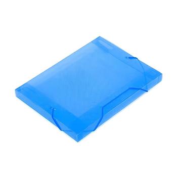 Pasta Plástica com Elástico Pequena 25x16x2cm Azul ACP - Pastas ...