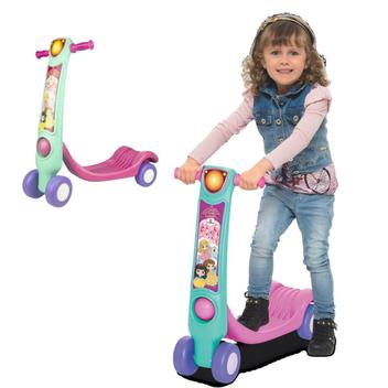 Patinete Rosa 4 rodas Menina Princesa Infantil Mercotoys Presente ...