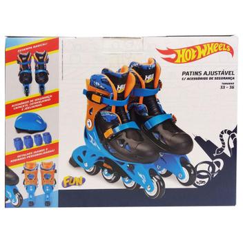 Patins Ajustáveis Hot Wheels M2 33 36 8007-8 - Fun - Patins 4 Rodas ...