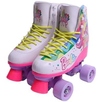 Patins Barbie Unicornio 4 Rodas Tamanho 33-34 Fun F00165-4 - Patins 4 ...