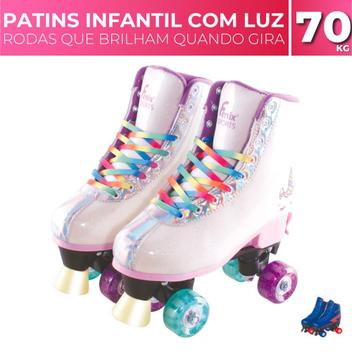 Patins Sports Roller Skate 4 Rodas Preto do 34-35 - Fênix - Fenix - Patins 4  Rodas - Magazine Luiza