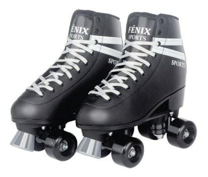 Patins Sports Roller Skate 4 Rodas Preto do 34-35 - Fênix - Fenix - Patins 4  Rodas - Magazine Luiza