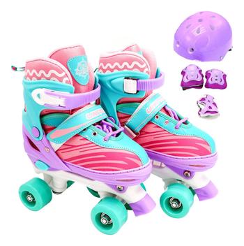 Patins Roller Turma da Aventura com Kit Proteção 34-37