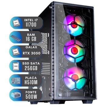 Pc Gamer i7 11700 RTX 3050 SSD 256GB 16GB Windows 11 PRO - NTC
