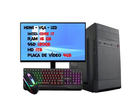 Computador Completo Intel Core i7 6ª Geração 16GB DDR4 SSD