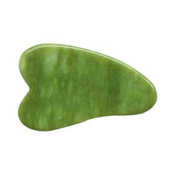 Pedra De Jade Natural Gua Sha Massagem Placa Rosto Pescoço Volta