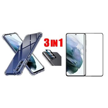 Kit 2X1 Samsung Galaxy S21 Ultra Tela 6.8 - Película de Vidro 3D +  Película de Câmera Nano 5D