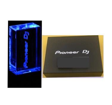 CHIAVETTA USB PIONEER DJ LED 128GB USB 2.0 PEN DRIVE LUCE BLU UNITA ESTERNA