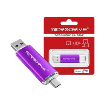 Pen Drive USB Tipo-C Vermelho Azul Preto 128GB 64GB 32GB 16GB Memória ...