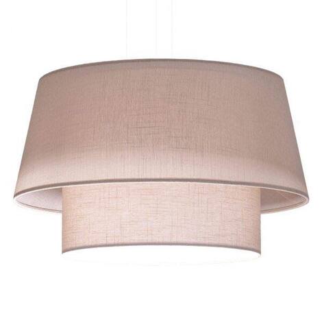 Pendente Duo Cone de Tecido 2 Lâmpadas Tom Luz Iluminação - Lustre ...