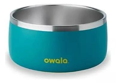 Owala Pet Bowl - Durable Stainless Steel, Food And Water Bowl For Dogs, Cats, And All Pets, Non-Slip Base, 24oz, Pink (Hyper Flamingo