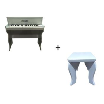 Piano Infantil Elétrico Turbinho Branco