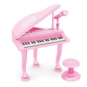 PIANO INFANTIL SINFONIA TECLADO ESTILO PROFISSIONAL TECLADO MICROFONE  KARAOKE MP3 MENINO AZUL