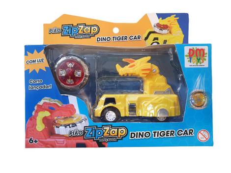 Pião Zip Zap Carrinho Lançador Truck Car Beyblade Brinquedo