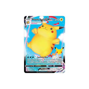 Pikachu Voador V-Max Foil Pokémon Carta Em Português 7/25 em Promoção na  Americanas