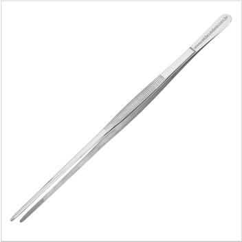 Pinça Culinária Profissional Reta com Serrilha - 30 cm - Importado ...