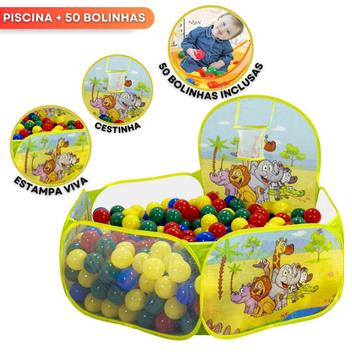 Piscina De Bolinhas Infantil Para Bebê E Criança Amarela Meninos de ...