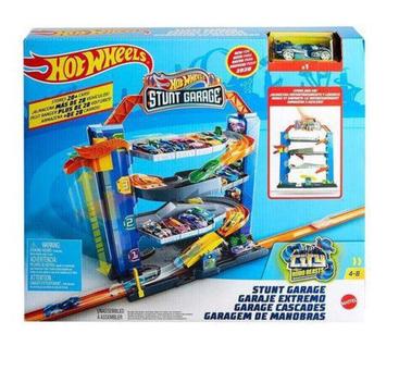 Pista De Percurso e Veículo - Hot Wheels - City Garagem Com