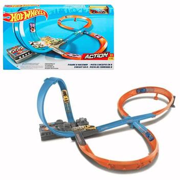 Hot Wheels - Pista de Corridas Circuito em 8 Ggf92 - MP Brinquedos