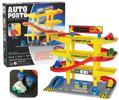 Pista Auto Posto Infantil Com 2 Carrinhos Nig Brinquedos