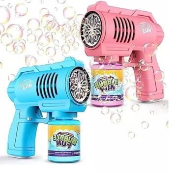 Pistola Lança Bolhas De Sabão Automático Com Luz - BUBBLE GUN - Bolha ...