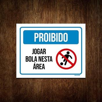 Proibido jogar bola