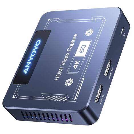 Placa de Captura ANYOYO 4K 60FPS HDR e VRR para PS5 e Xbox - Peças para ...