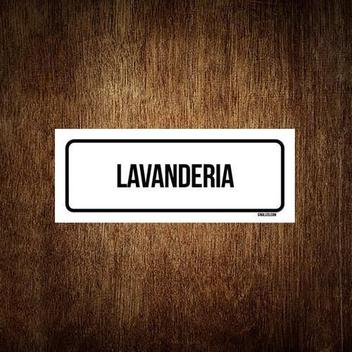 Placa De Sinalização Setor - Lavanderia (23X9) - Sinalizo - Placa.