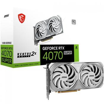 Placa de Vídeo MSI GeForce RTX 4070 Super Ventus White OC 12GB